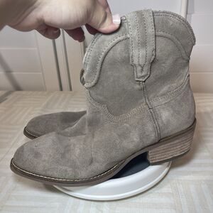 Dingo Tumbleweed Women’s Ankle Boots Casual Booties‎ Sand Suede Leather US 8.5